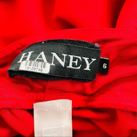 Haney Sexy red deep plunge Red cocktail Dress - Picture 9 of 9